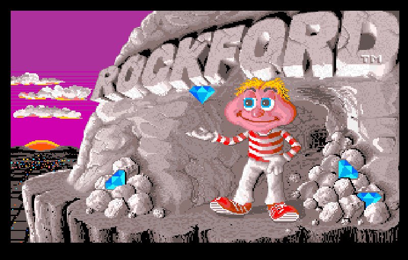 Pantallazo de Rockford: The Arcade Game para Amiga
