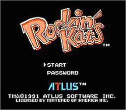 Pantallazo de Rockin' Kats para Nintendo (NES)