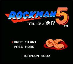 Pantallazo de Rockman 5 para Nintendo (NES)