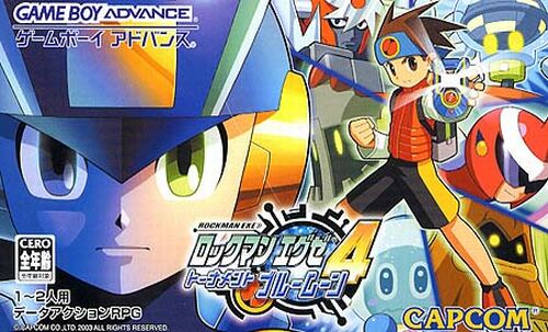 Caratula de Rockman EXE 4 Tournament Blue Moon (Japonés) para Game Boy Advance