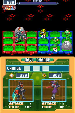 Pantallazo de Rockman EXE 5 DS Twin Leaders (Japonés) para Nintendo DS