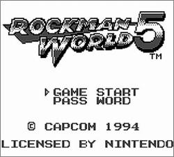 Pantallazo de Rockman World 5 para Game Boy