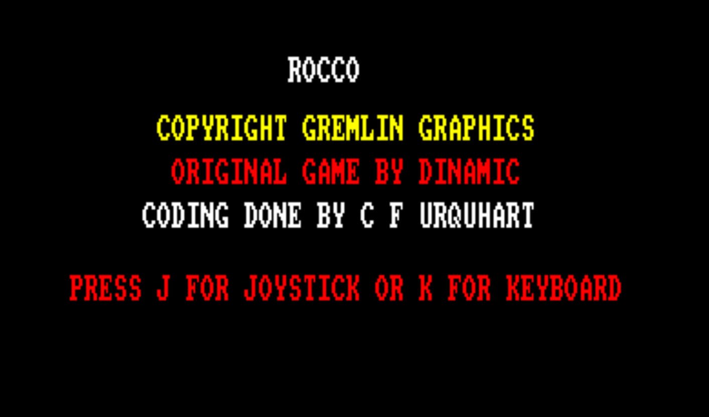 Pantallazo de Rocky para Amstrad CPC