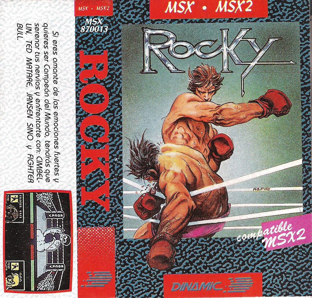 Caratula de Rocky para MSX
