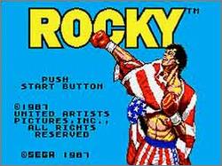 Pantallazo de Rocky para Sega Master System