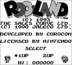 Pantallazo de Rod-Land para Game Boy