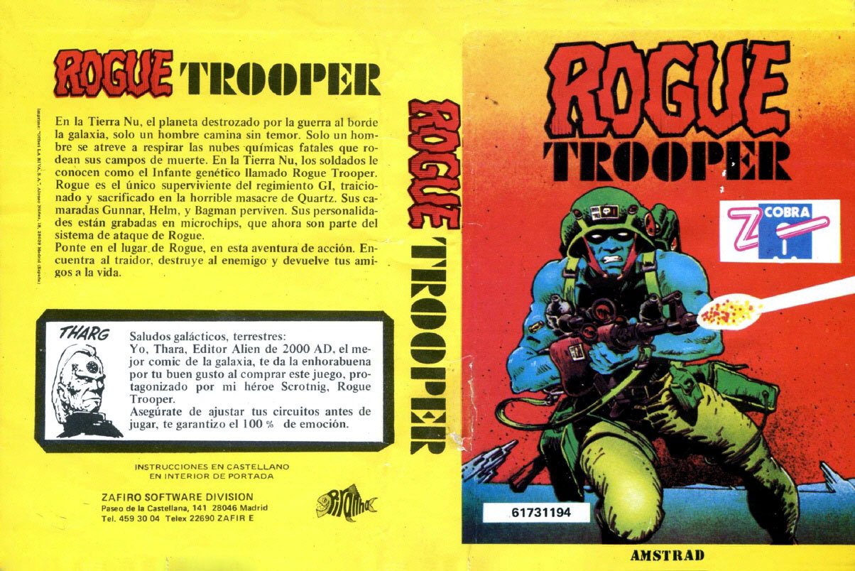 Caratula de Rogue Trooper para Amstrad CPC