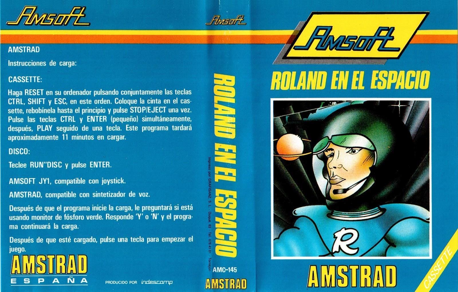 Caratula de Roland in Space para Amstrad CPC