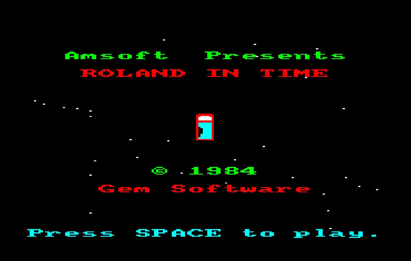 Pantallazo de Roland in Time para Amstrad CPC