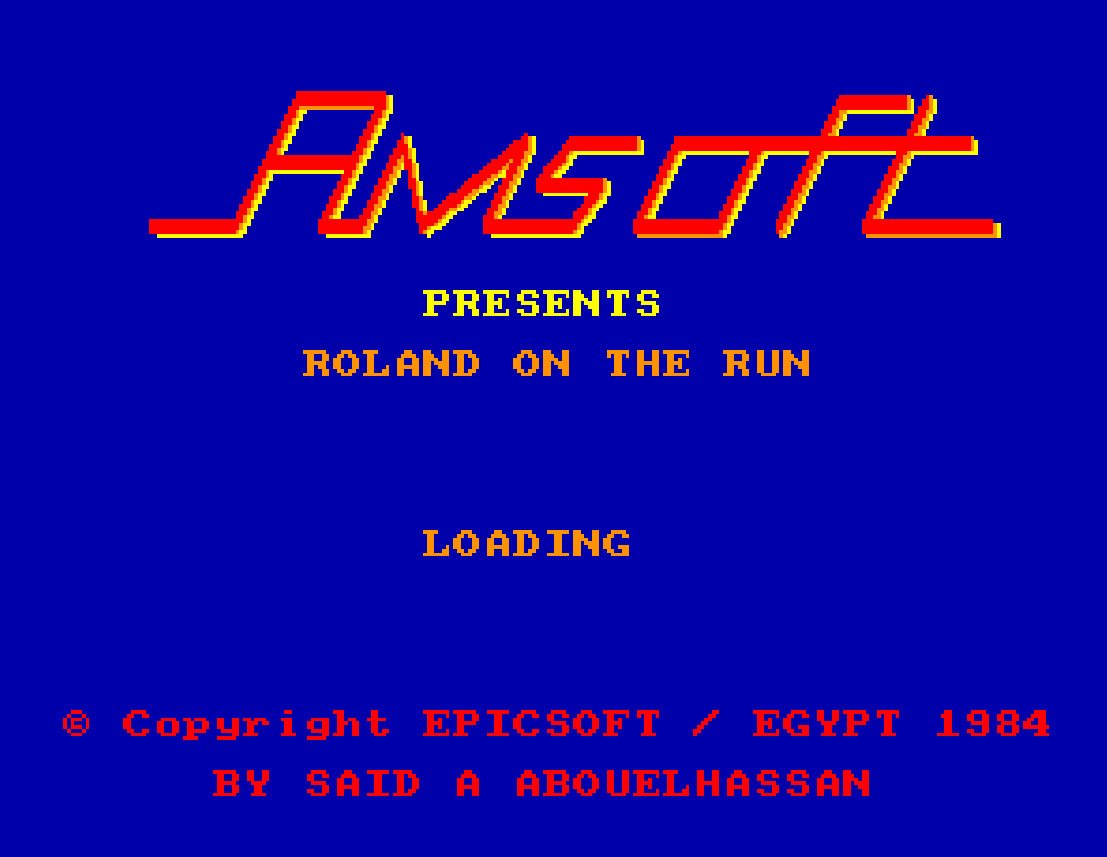 Pantallazo de Roland on the Run para Amstrad CPC