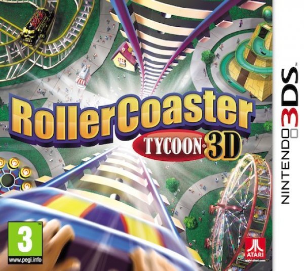 Caratula de Rollercoaster Tycoon 3D para Nintendo 3DS