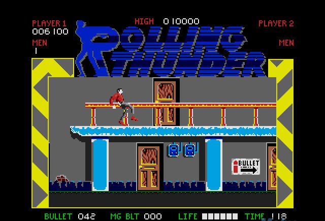 Pantallazo de Rolling Thunder para Amiga