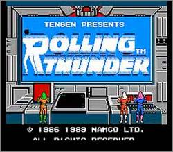 Pantallazo de Rolling Thunder para Nintendo (NES)