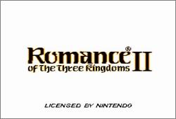 Pantallazo de Romance of the Three Kingdoms II para Super Nintendo