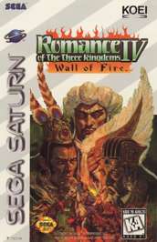 Caratula de Romance of the Three Kingdoms IV: Wall of Fire para Sega Saturn