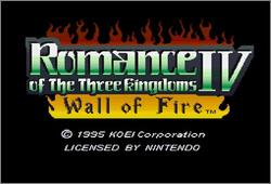 Pantallazo de Romance of the Three Kingdoms IV: Wall of Fire para Super Nintendo