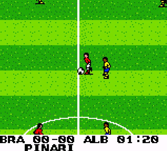 Pantallazo de Ronaldo V-Football para Game Boy Color