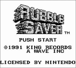 Pantallazo de Rubble Saver para Game Boy