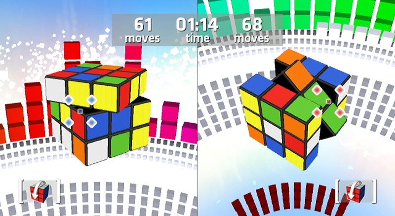 Pantallazo de Rubiks Puzzle Galaxy: RUSH (Wii Ware) para Wii