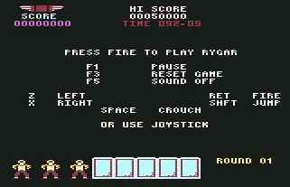 Pantallazo de Rygar para Commodore 64