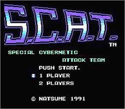 Pantallazo de S.C.A.T.: Special Cybernetic Attack Team para Nintendo (NES)