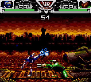 Pantallazo de Saban's VR Troopers para Gamegear