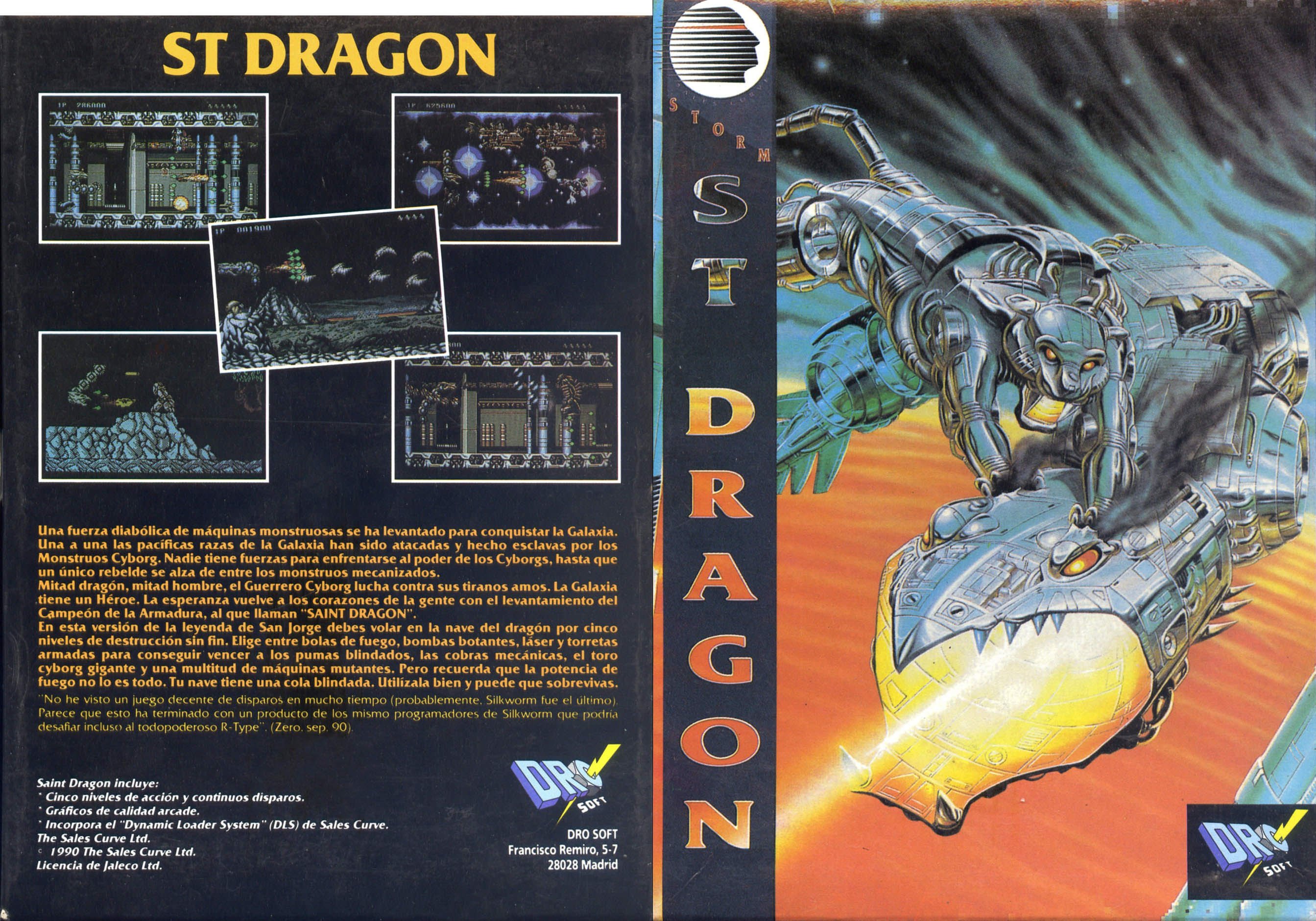 Caratula de Saint Dragon para MSX