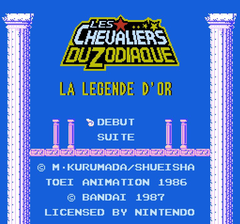 Pantallazo de Saint Seiya: Ougon Densetsu para Nintendo (NES)