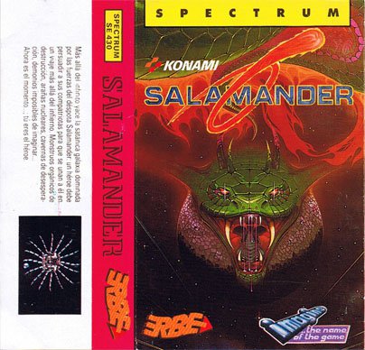 Caratula de Salamander para Spectrum