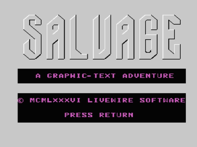 Pantallazo de Salvage para MSX