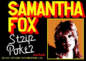 Pantallazo de Samantha Fox Strip Poker para Amstrad CPC
