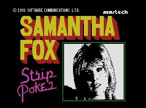 Pantallazo de Samantha Fox Strip Poker para MSX