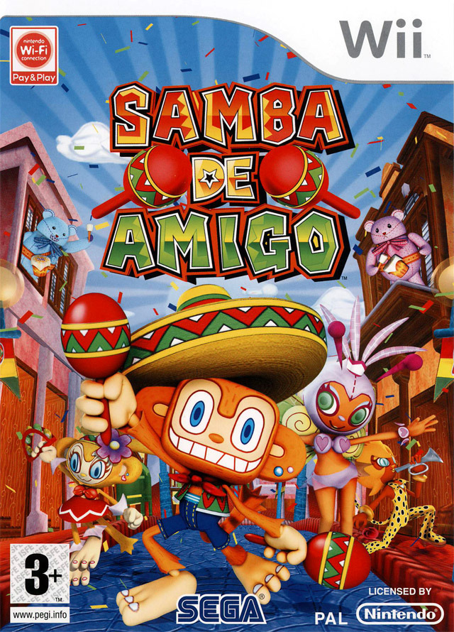 Caratula de Samba de Amigo Wii para Wii