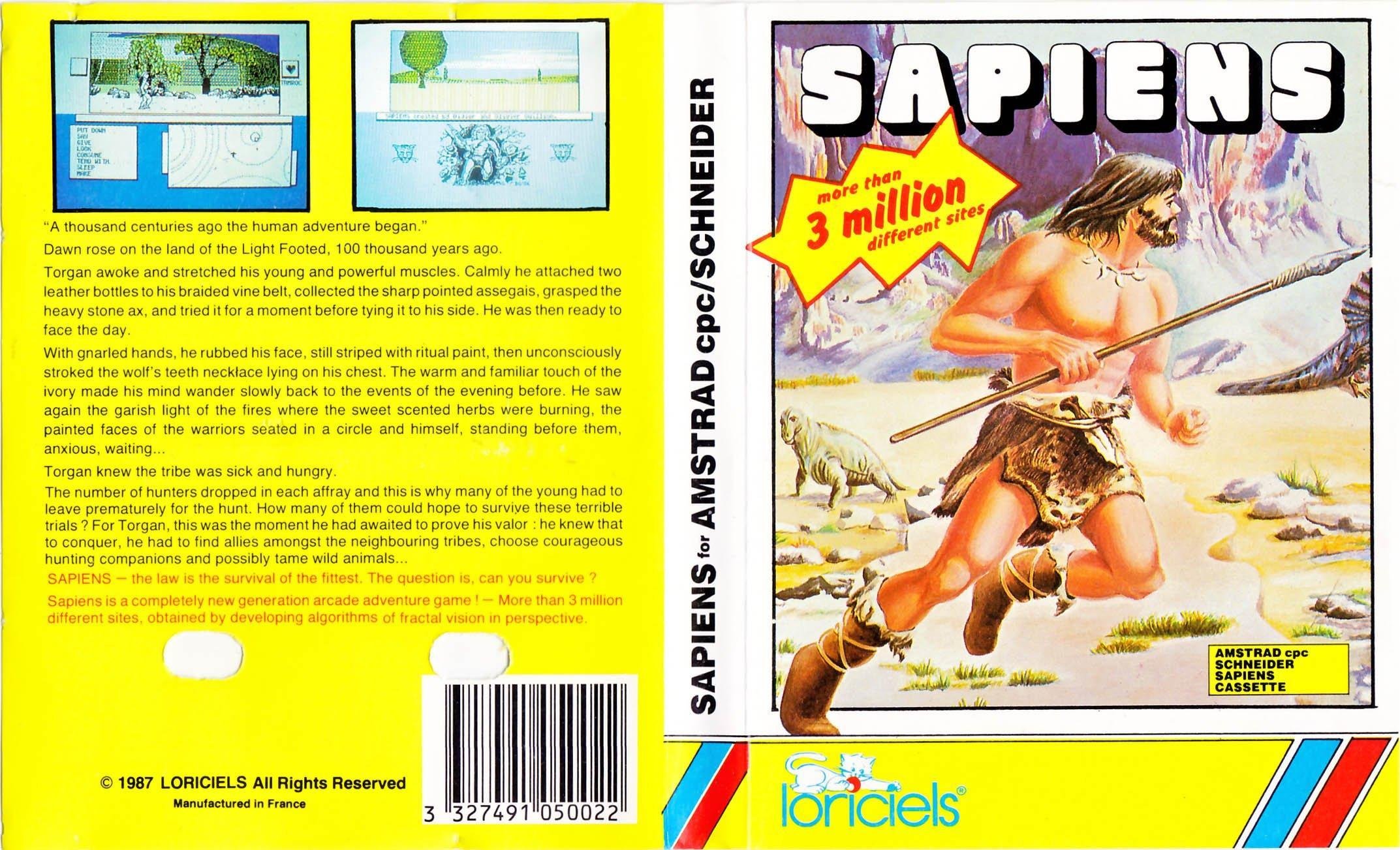Caratula de Sapiens para Amstrad CPC
