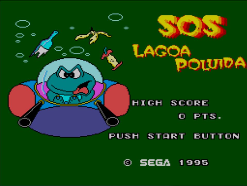 Pantallazo de Sapo Xulé: S.O.S. Lagoa Poluída para Sega Master System