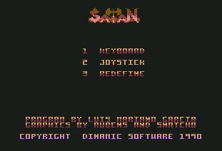 Pantallazo de Satan para Commodore 64