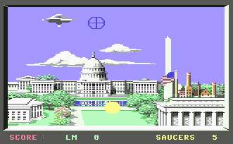 Pantallazo de Saucer  Attack para Commodore 64