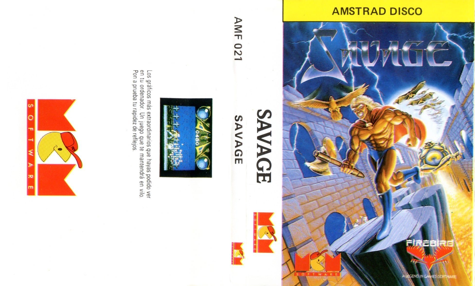 Caratula de Savage para Amstrad CPC