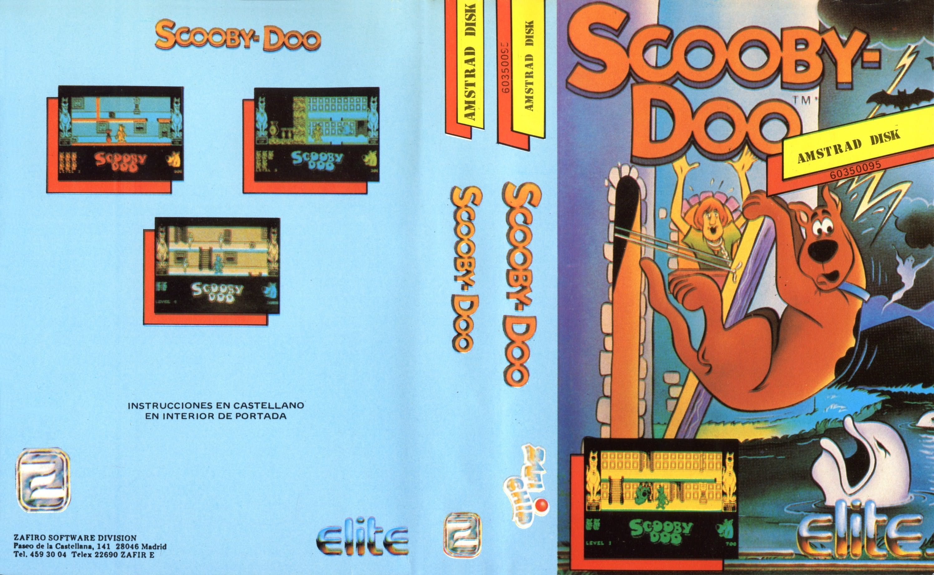 Caratula de Scooby Doo in the Castle Mystery para Amstrad CPC
