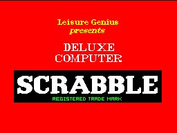 Pantallazo de Scrabble DeLuxe para Spectrum