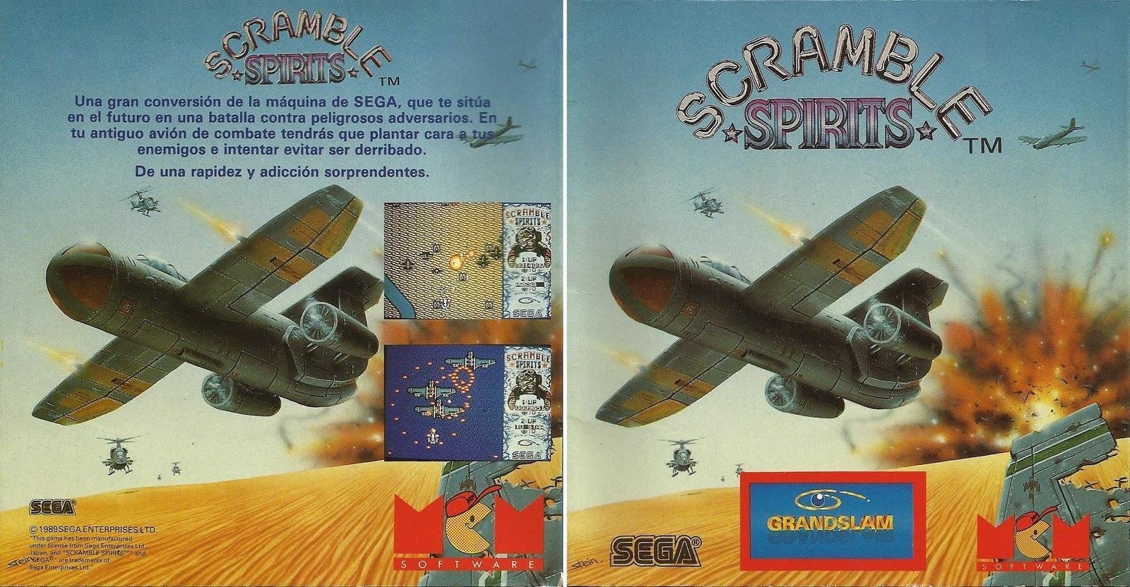 Caratula de Scramble Spirits para Amstrad CPC