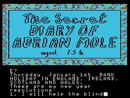 Pantallazo de Secret Diary of Adrian Mole, The para MSX