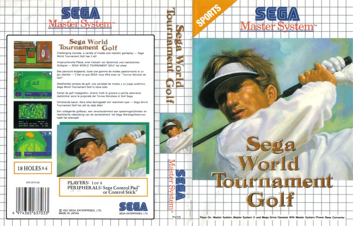 Caratula de Sega World Tournament Golf para Sega Master System