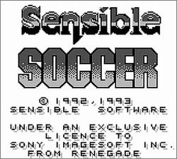 Pantallazo de Sensible Soccer: European Champions para Game Boy