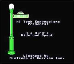 Pantallazo de Sesame Street: Big Bird's Hide & Speak para Nintendo (NES)