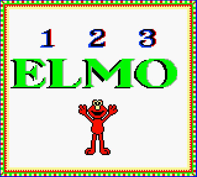 Pantallazo de Sesame Street: Elmo's 123s para Game Boy Color
