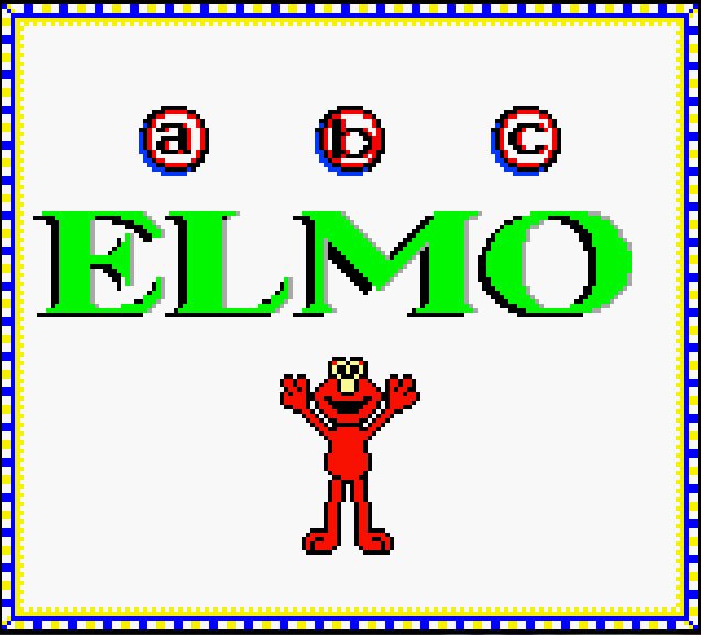 Pantallazo de Sesame Street: Elmo's ABCs para Game Boy Color