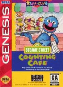 Caratula de Sesame Street Counting Cafe para Sega Megadrive