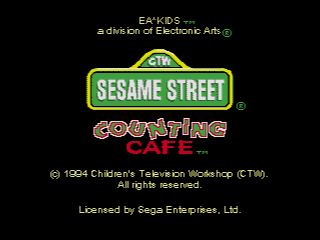 Pantallazo de Sesame Street Counting Cafe para Sega Megadrive