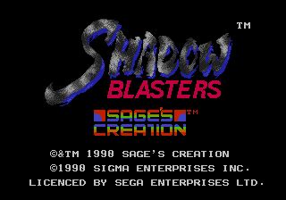 Pantallazo de Shadow Blasters para Sega Megadrive